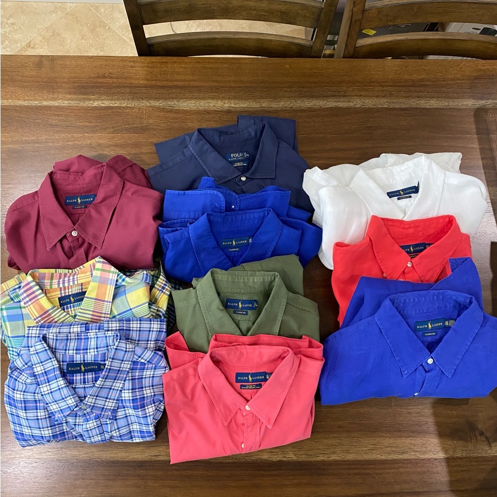 Ralph Lauren XXL Bundle 10 Button Down Shirts